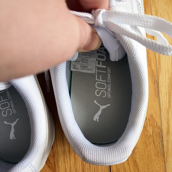 [SOLD] NWT Puma Bella Low Top Sneakers Classic White Athletic Running Shoes - Picture 11 of 14